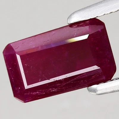 0.73ct Octagon 7.3x4.4mm Natural Heated Red Ruby, Africa Gemstone - Image 1 of 4
