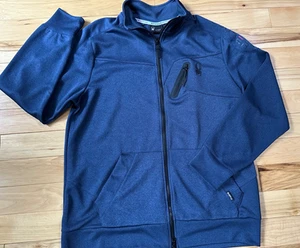 Spyder Active Jacket Mens L Blue ProWeb Full Zip Performance Wicking Athleisure - Picture 1 of 5