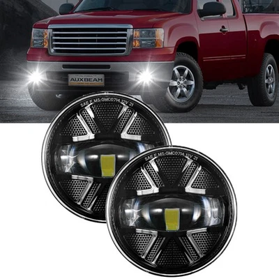 AUXBEAM LED Fog Lights For 2007-2013 GMC Sierra 1500 / GMC Sierra 2500HD 3500HD - Image 1 of 4