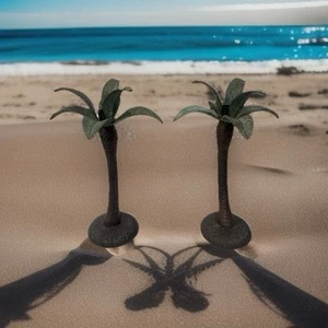 "Candelabro de palmera de hierro fundido hawaiano Tommy Bahama 12,5"" de alto usado" - Imagen 1 de 16