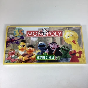 Monopoly Sesame Street 35th Anniv Edition Board Game New Sealed Hasbro 2004 - Picture 1 of 7