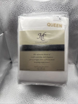 Hotel Collection Platinum 1800 QUEEN Bed Skirt Dust Ruffle White Microfiber - Image 1 of 4