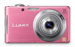 Cámara digital Panasonic LUMIX DMC-FH2/DMC-FS16 14,0 MP CCD 100 % funcionando-rosa - Imagen 1 de 11