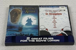 New 2 Great Films Lawrence of Arabia & Dr. Strangelove DVD Movies - Picture 1 of 2