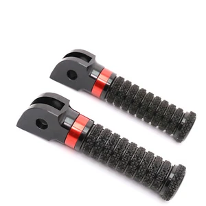 RRING Red Grip Front Foot Pegs For Harley Davidson BREAKOUT 18 19 20 21 - Bild 1 von 5