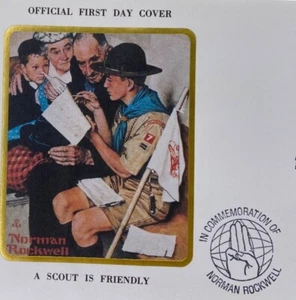 Norman Rockwell A Scout Is Friendly Official First Day Cover 1979 - Picture 1 of 6