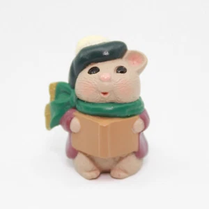 MOUSE CAROLER - 1995 Hallmark Merry Miniatures Weihnachtsfigur - Bild 1 von 5