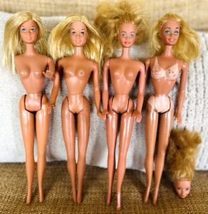 Lote de muñecas Barbie Mattel, incluyendo Barbie Malibu para reparación TLC, piezas, de colección - Imagen 1 de 22