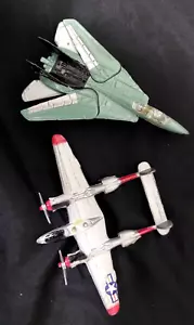 Zee Zylmex Dyna-Flites WWII Lockheed P-38 Lightning Fighter A109 & F-14 Tomcat - Picture 1 of 2
