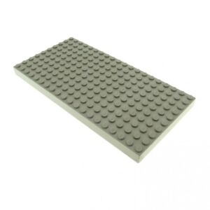 1x Lego Plaque B-Ware Endommagé 10x20x1 Gris Clair Sans Bodenrörchen 20x10 700eX