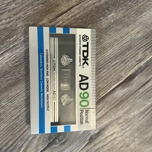 TDK AD 90 Blank Audio Cassette Tape (Sealed) NEW - Picture 1 of 2