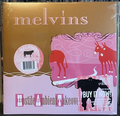 MELVINS Hostile Ambient Takeover LP Yellow in Pink Vinyl Sealed Only 500 Pressed - Image 1 of 4