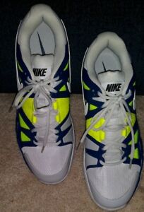 Men's Nike Air Vapor Advantage Size 9.5 Tennis Blue Gray Lime 599359 014 New!