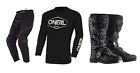 O'neal Element Hexx Cotton Mx Jersey Pant Element Boot Combo Black/White