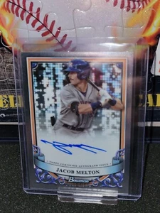 2024 Bowman Sterling Jacob Melton ON-CARD AUTO #PA-JME Houston Astros - Picture 1 of 2