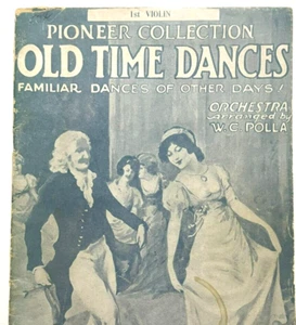 c.1928 Sheet Music Old Time Dances Violin WC Polla Paull Pioneer NY collection - Picture 1 of 5