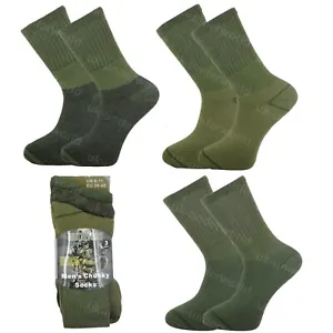 Mens Military Socks 3 Pairs Army Thermal Hiking Boots Walking Combat warm 6-11 - Picture 1 of 3