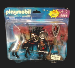 NUEVO 2009 Playmobil Juego de Caballeros 28 piezas Caballo y Accesorios #5888 De Colección Difícil de Dificultad - Imagen 1 de 2