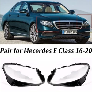 für MERCEDES BENZ E-KLASSE W213 2016-2020 SCHEINWERFERGLAS SCHEINWERFER GLAS R+L - Bild 1 von 18