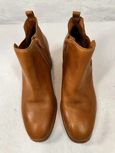 Lucky Brand Women's Ankle Boots Tan Block Heel Size 10 Fall Shoe Casual Dressy - Picture 1 of 21