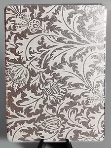 1x POKERGRÖSSE Zuschnitt Karte Silber Formelles Design Matt Aluminium Abgeschrägte Kante - Bild 1 von 2