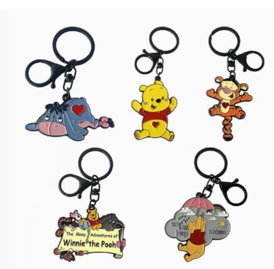 Lot 10 pcs cartoon eeyore Metal Enamel Pendant Keychain Jewelry Accessories DIY - Image 1 of 3