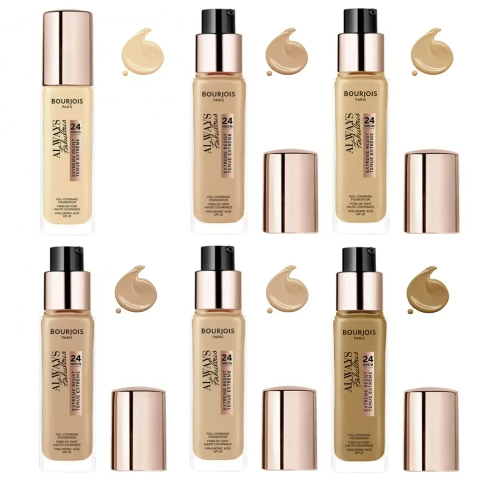 BOURJOIS Always Fabulous 24H Long-Lasting Foundation SPF 20 30ml *CHOOSE SHADE* - Image 1 of 4