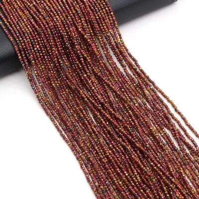 Cuentas de piedra espaciadora sueltas facetadas de colores mezcla natural hágalo usted mismo joyería hacer accesorios Foto 1 de 4