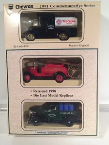 Lledo Chevron 1991 Commemorative Series Trucks NIB Made England Liedo Rare Set 3 - Imagen 1 de 12