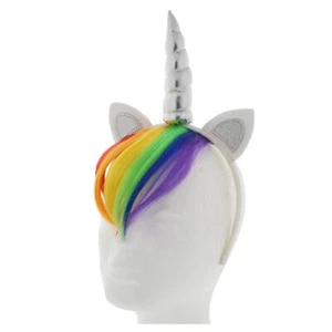 Zac's Alter Ego® Unicorn Headband with Rainbow Hair for Adults and Children - Picture 1 of 1