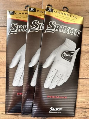 (3-Pack) New Ladies Srixon Premium Cabretta Womens Leather Golf Gloves Pick Size - Image 1 of 4