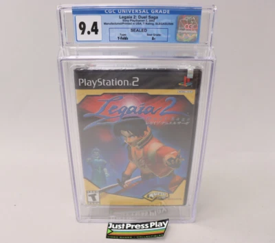 Legaia 2: Duel Saga PlayStation 2 PS2 1st Print w/Sony Security Strip CGC 9.4 A+ - Image 1 of 4