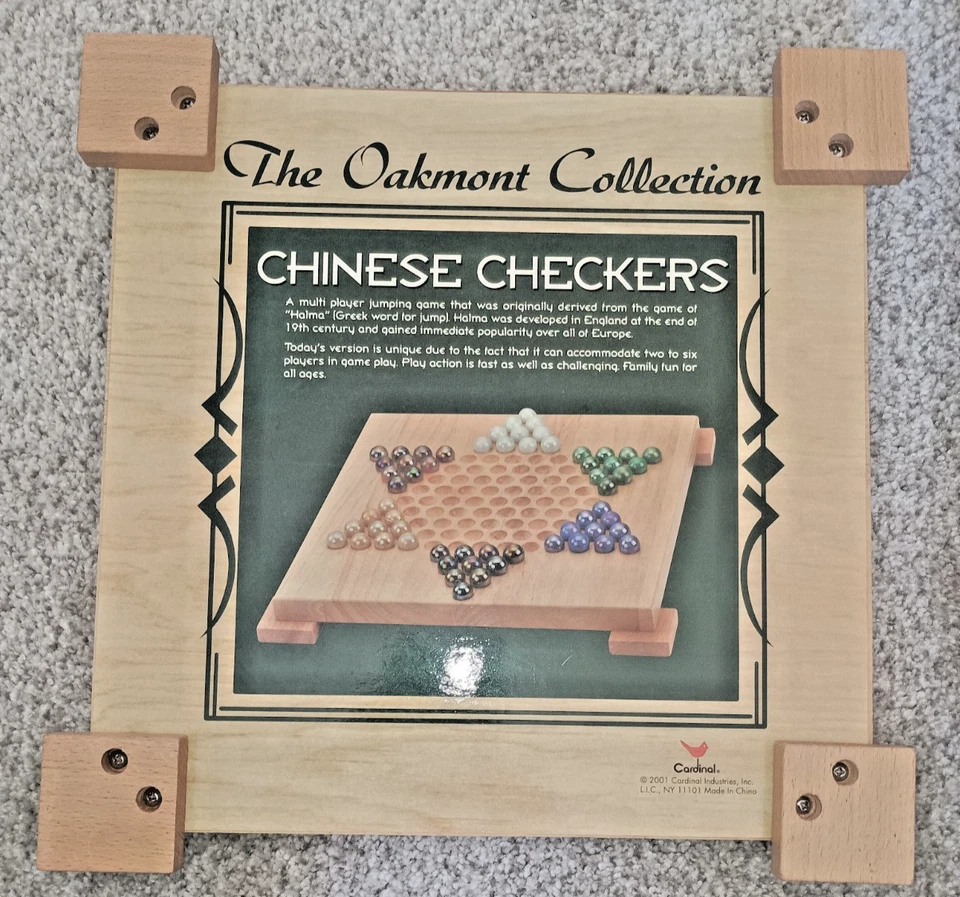 Canicas de vidrio a damas chinas The Oakmont Collection 2001 juego de mesa vintage Foto 1 de 4