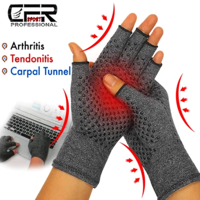 Guantes de compresión para artritis de cobre muñeca soporte para manos túnel carpiano deporte Foto 1 de 4