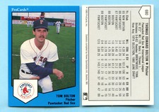 1989 Pro Card Minor League - Tom Bolton - Pawtucket Red Sox - Box 208