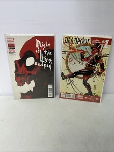 Lot If 2 DEADPOOL #1 Vol 4 Marvel No 25 & Night Living Deadpool Edition #4 - Picture 1 of 7