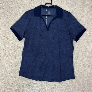 Camisa de golf Under Armour para mujer grande azul con cuello UPF 30 Performance Active - Imagen 1 de 8