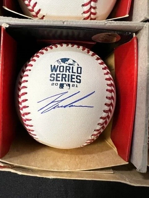 Ian Anderson Braves Firmado 2021 WS Ball BAS Witness Foto 1 de 1