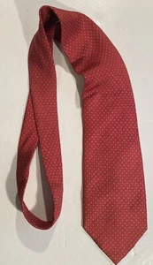 Corbata de seda antigua Seterie Fiorentine azul púrpura hecha en Italia diseñador geométrico - Imagen 1 de 6