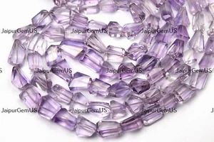 9 Inch Strand AAA 100% Genuine Pink Amethyst Faceted Nuggets Beads Size-8-13mm - Picture 1 of 5