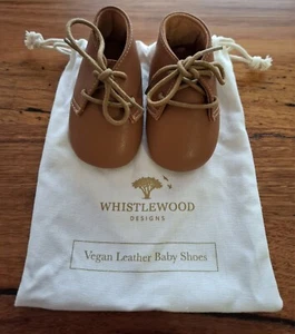 ***BNIB*** Whistlewood Designs Vegan Leather Soft Sole Baby Shoes - 0-6 mths - Picture 1 of 4