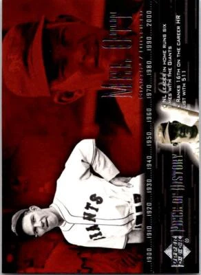 2002 Upper Deck Piece of History Mel Ott #72 New York Giants - Image 1 of 2