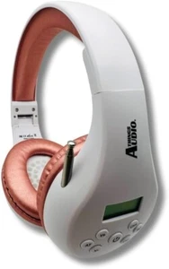 FM Antenna Radio Headphones with Pull-Out Antenna by Things Audio Wht & Rose Gld - Picture 1 of 6