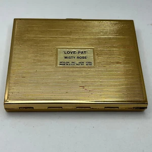 Vintage Revlon Compact Powder Love Pat Misty Rose 1950s - Picture 1 of 11
