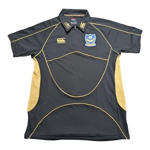Portsmouth FC Canterbury 07/08 Black Taining Top Collared Polo- Size Small - Picture 1 of 8
