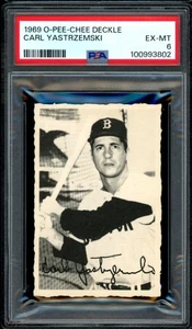 1969 TOPPS OPC O PEE CHEE DECKLE EDGE Carl Yastrzemski HOF PSA 6 EX-MT Red Sox - Picture 1 of 2