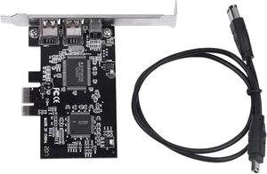 FireWire PCI-E Express Card 1394A IEEE Controller w/ Cable for Video/Audio - Afbeelding 1 van 16