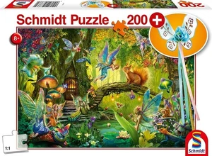 NEW Schmidt  Jigsaw Puzzle 200 Pieces 8+ Ages Fairies In The Forest + Wand - Picture 1 of 2
