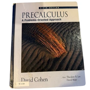 PRECALCULUS: A PROBLEMS-ORIENTED APPROACH (WITH CD-ROM) By David Cohen Math Book - Picture 1 of 4