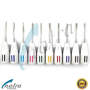 10 Pcs white Dental Root Elevators Oral Surgery PDL Luxating Tooth loosening - Picture 1 of 14